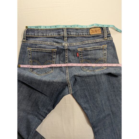 Levis Jeans Womens 14/32w Blue Denim 529 Curvy Bootcut low-mid rise y2k country - Picture 6 of 12